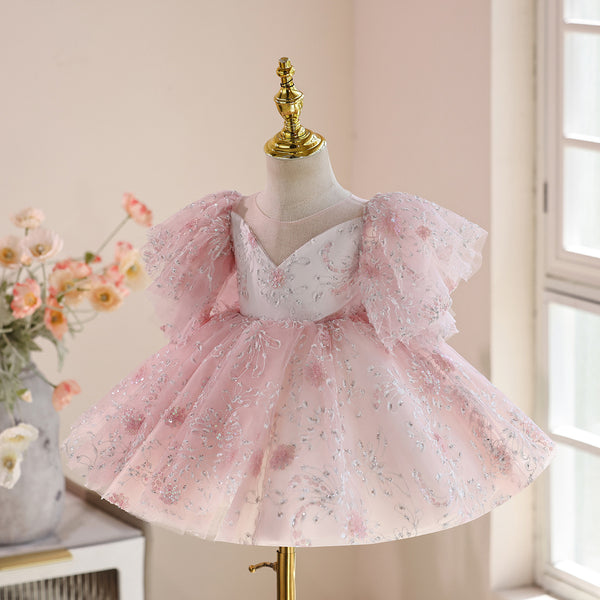Girls Ball Dress Children's Birthday Dress Flower Girl Princess Dress