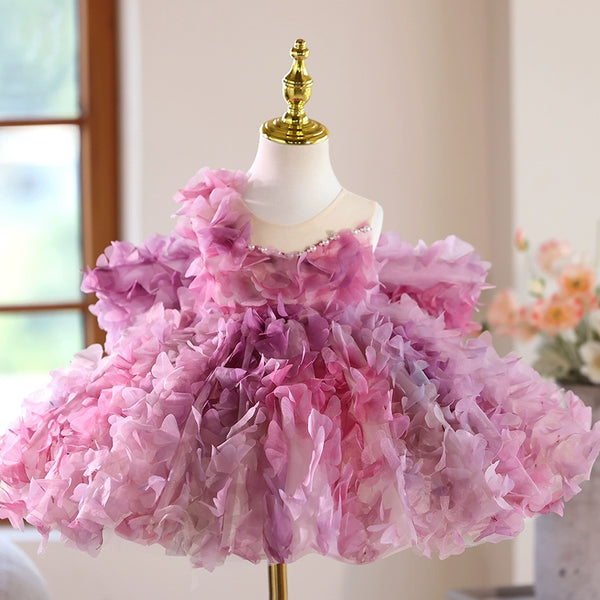 Cute Children's Birthday Princess Dress Girl Prom Dress Flower Girl Wedding Dress
