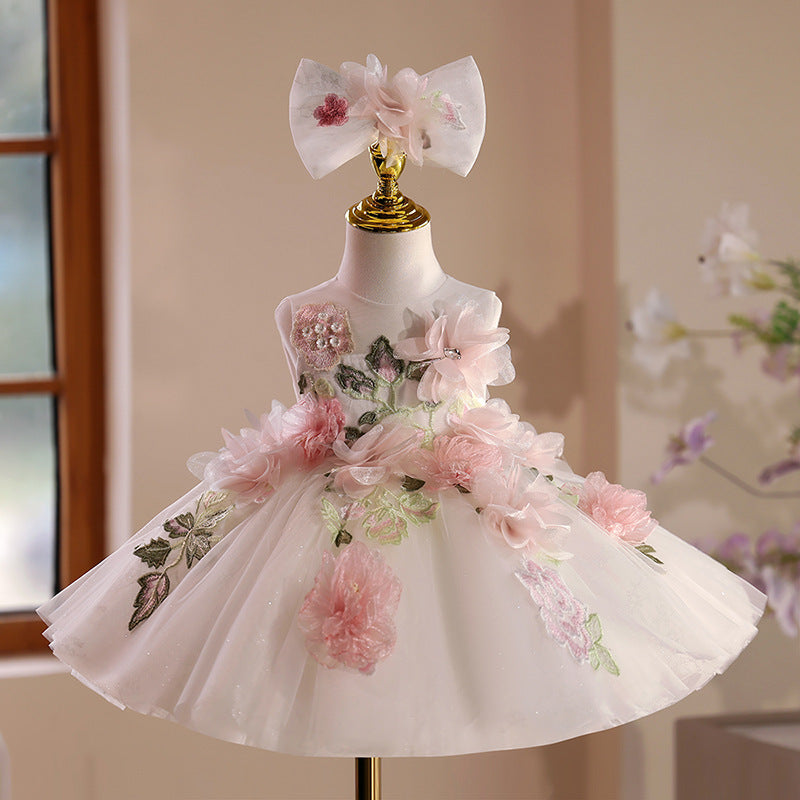 Girls Cute Birthday Dress Flower Girl Wedding Princess Dress