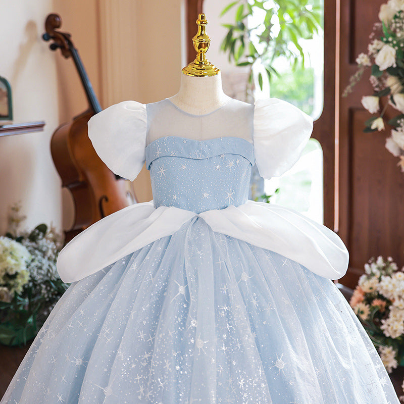 Sweet Baby  Girls Christening Dresses Puff Toddler Beauty Pageant Dress