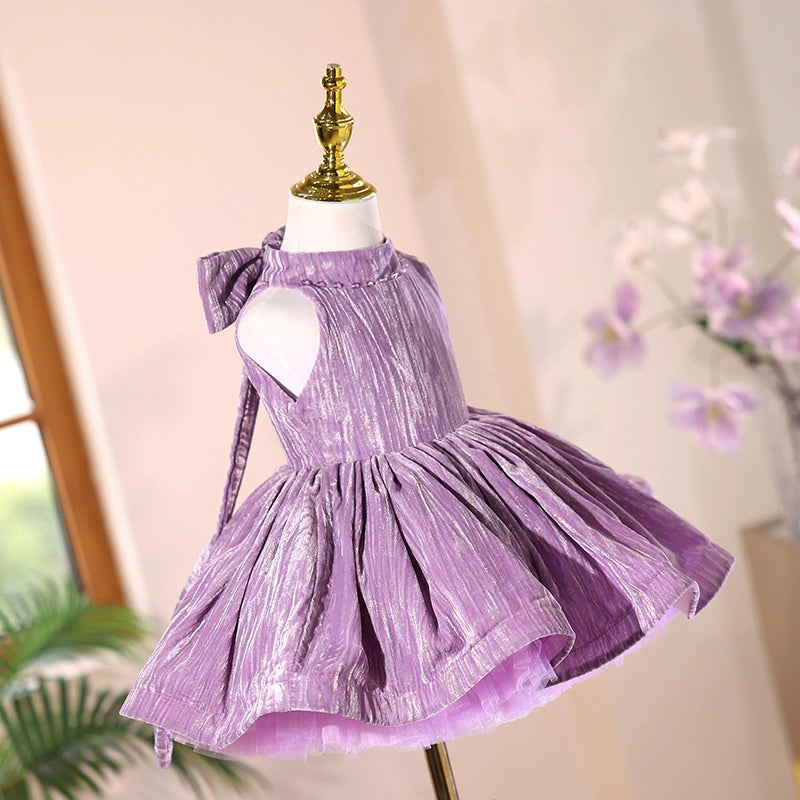 Purple Girls Birthday Dress Girls First Communion Dress
