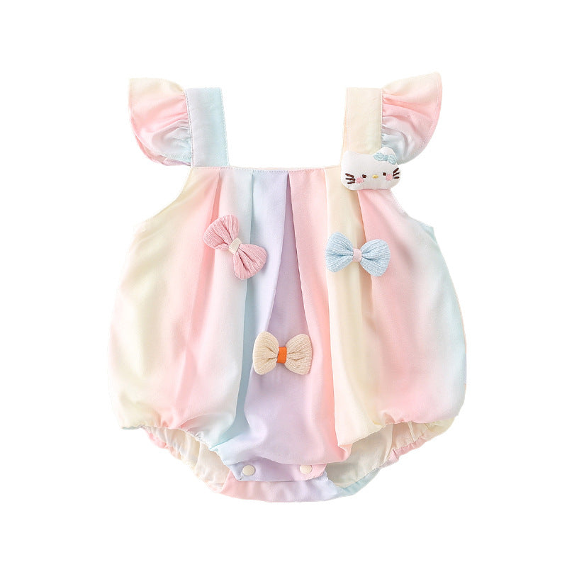 Summer Baby Girl Sling Princess Romper