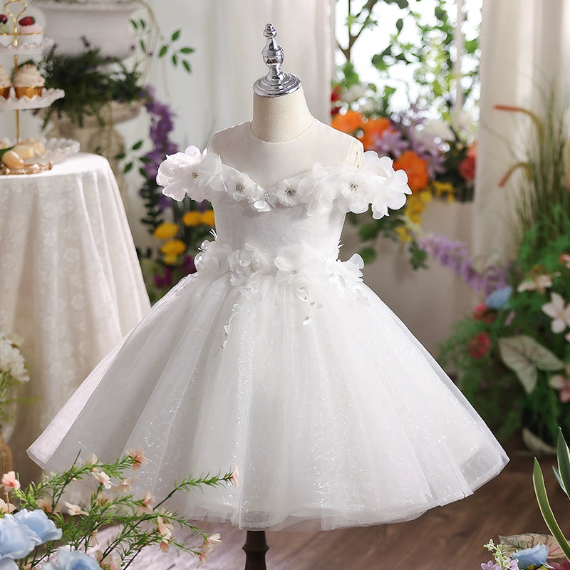 Flower Girl Wedding Dress Girl Birthday Princess Dress Girl Communion Dress