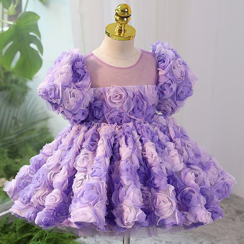 Baby Girl Summer Flower Girl Wedding Birthday Party Princess Dress