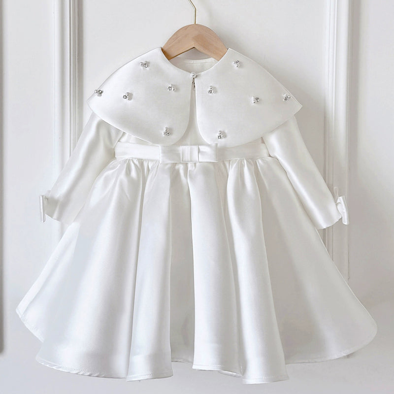 Girls Birthday Dress Long Sleeve Flower Girl Wedding Dress Princess Dress