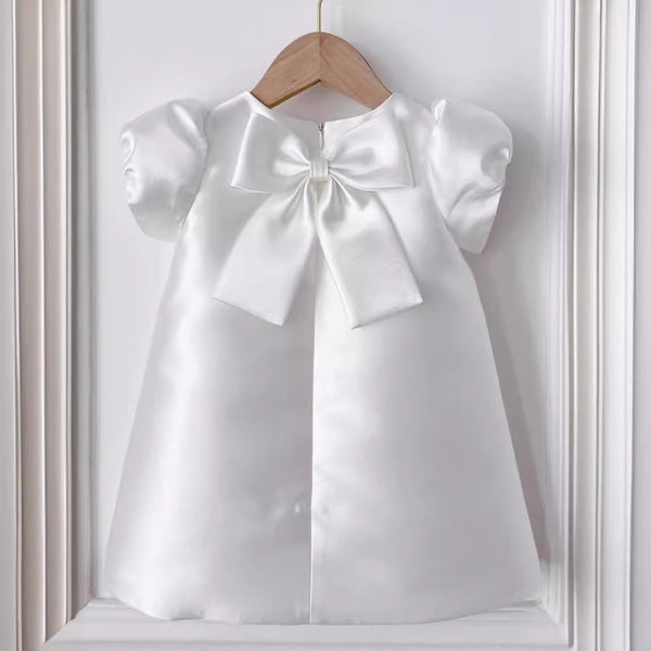 White Baby Girls  Christening Dress  Toddler Birthday Festival Princess Dress