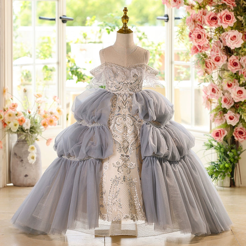Girls Elegant Ball Princess Dress Girls Birthday Dress Girls Elegant Ball Princess Dress Girls Birthday Dress