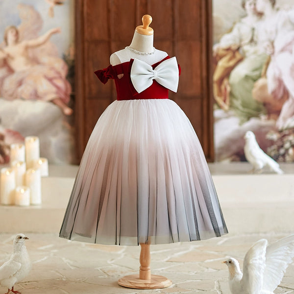 Girls' Prom Dresses Children's Birthday Princess Dresses Flower Girl Dresses