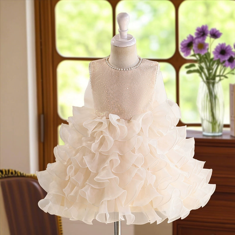 Girls Birthday Dress Flower Girl Wedding Puff Princess Dress
