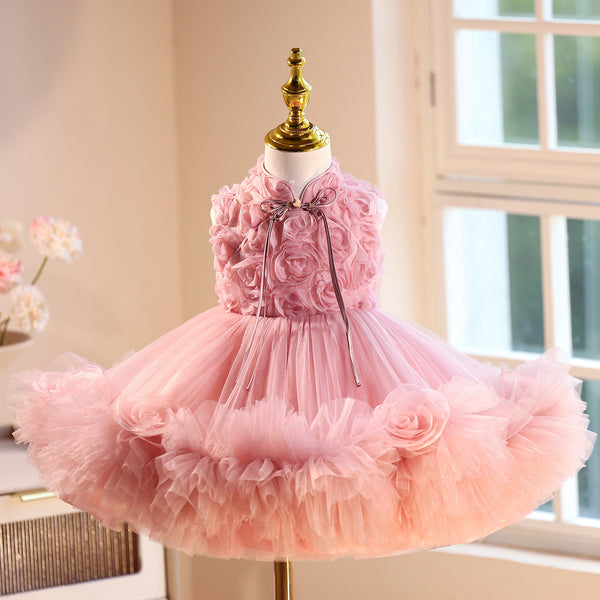 Girls Pageant Dress Flower Girl Wedding Dress Children's Birthday Princess Dress