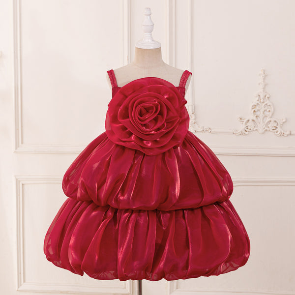 Flower Girl Wedding Princess Dress Girl Birthday Puffy Dress