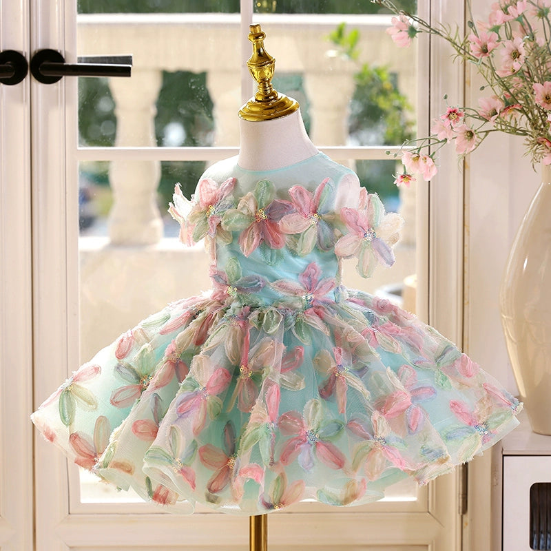 Girls Birthday Party Dress Flower Girl Wedding Princess Dress