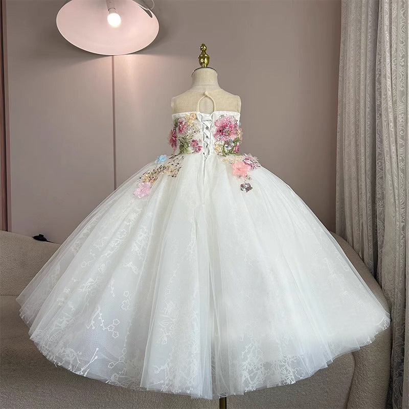 Girls Birthday Party Dress Flower Girl Wedding Princess Dress