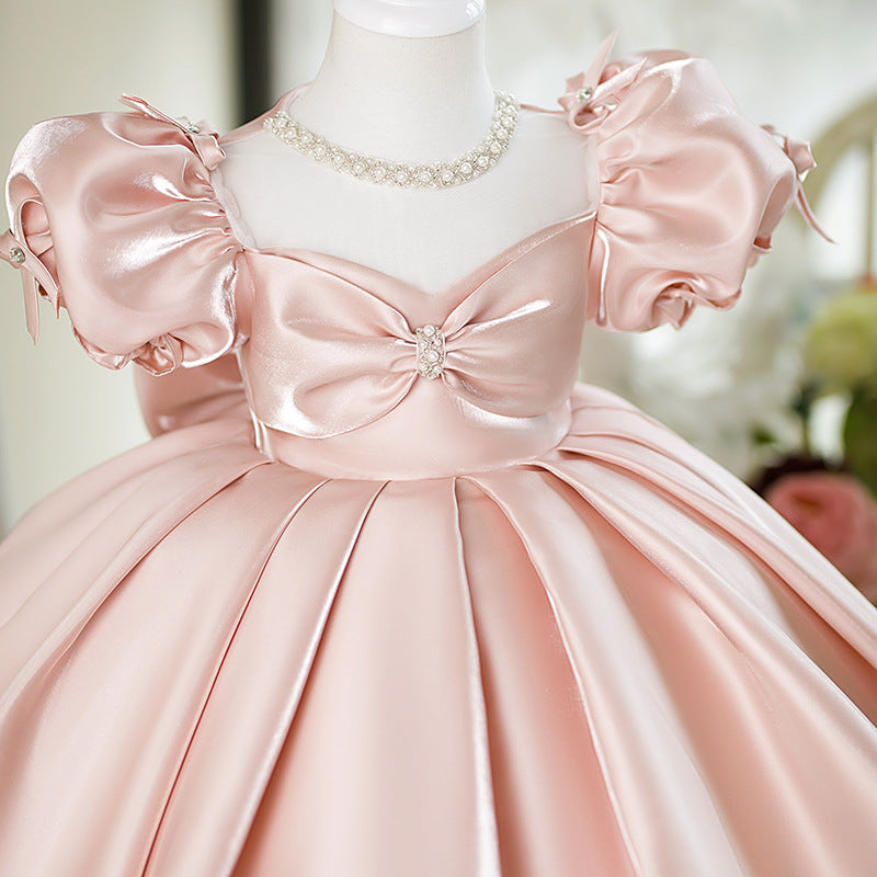 Cute Baby Girl Beauty Pageant Dress Toddler First Communion Princess