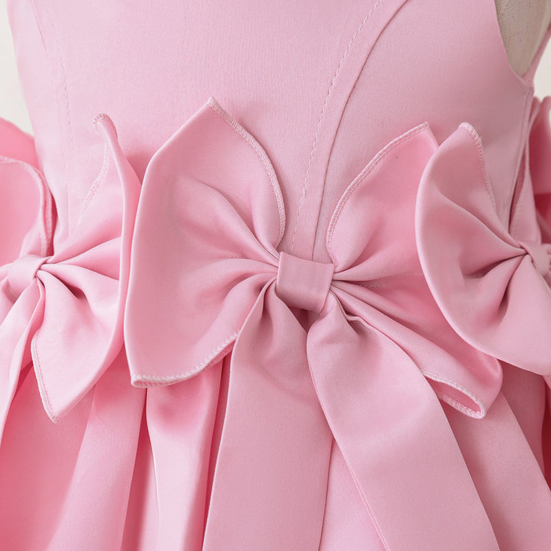 Cute Flower Girl Princess Dress Girl Bow Party Dress
