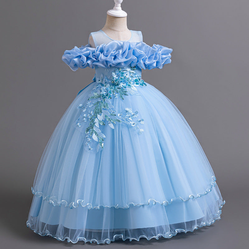 dresses for girls kids Children's Birthday Princess Dress Girl Wedding Elegant Dress