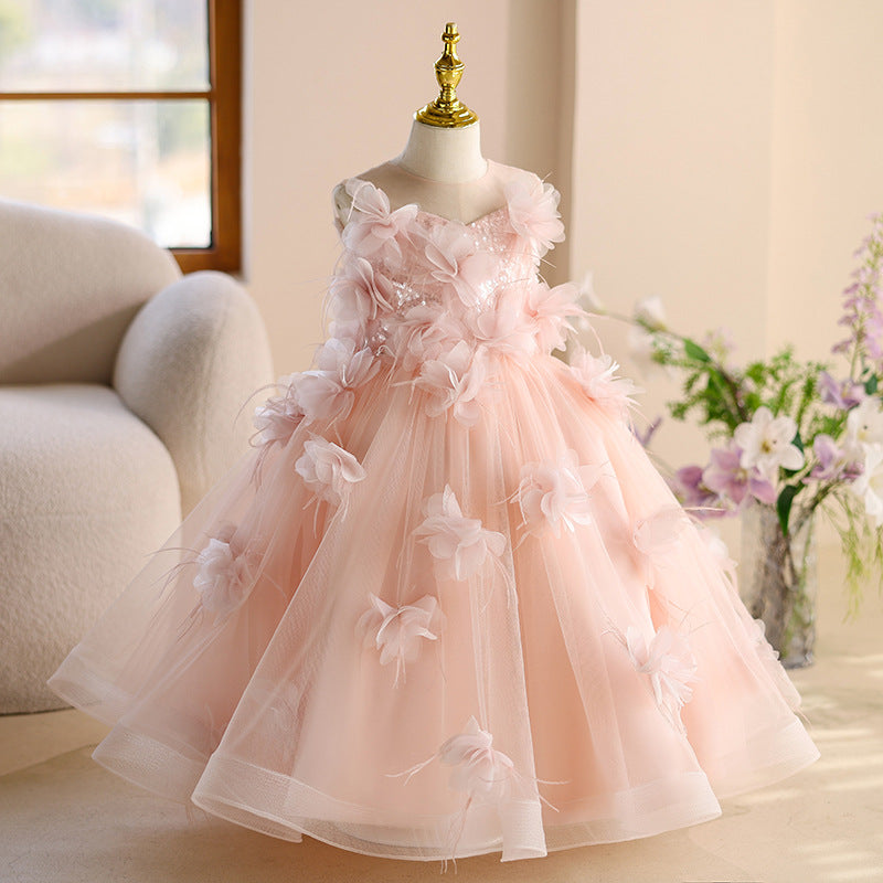 Children's Birthday Party Dress Girl Elegant Prom Princess Dress