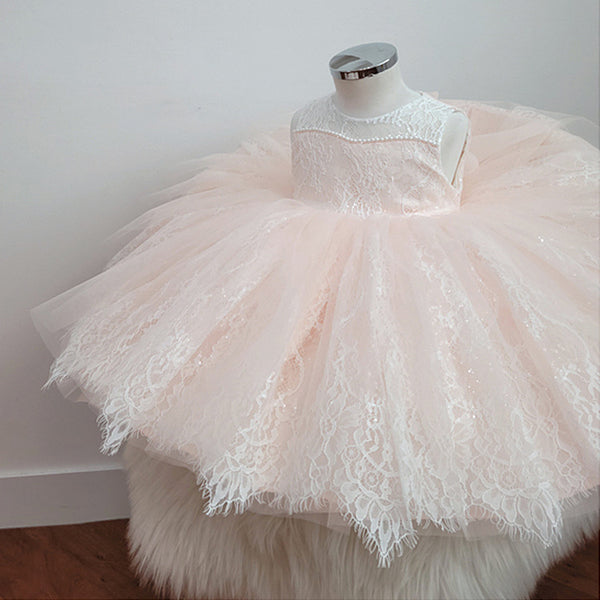 Toddler Pageant Dress First Birthday Dress Baby Girl Party Princess Dress