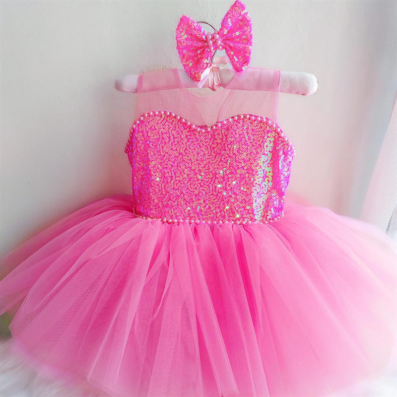 Girls Birthday Party Dress Flower Girl Princess Dress