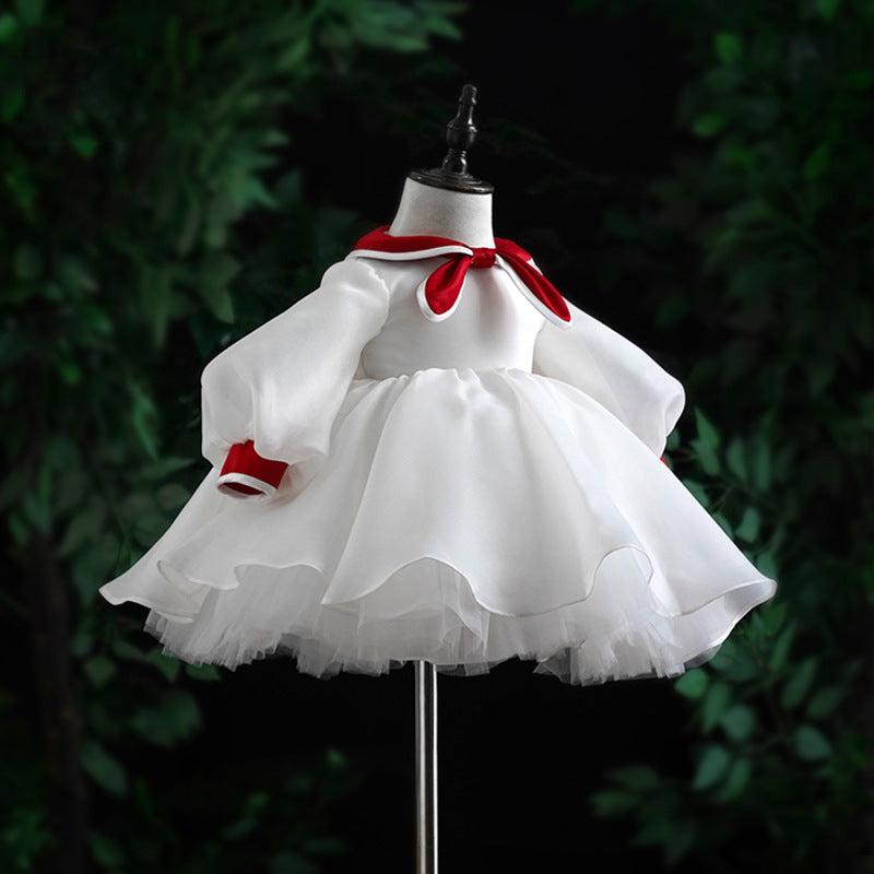 Cute Baby Girls Christening Dress Toddler  Birthday Party Princess Dress