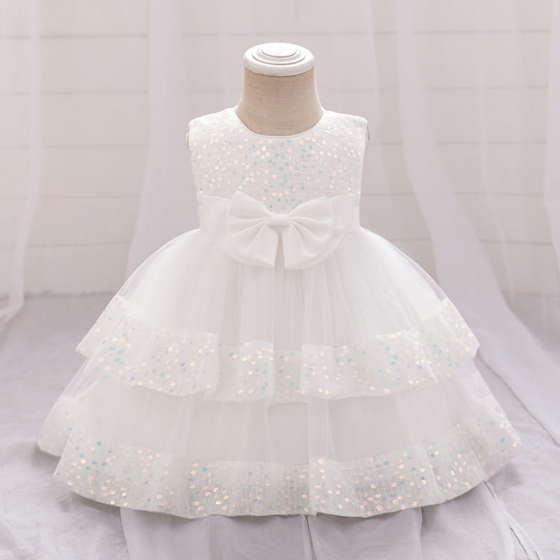 Children's Birthday Sequin Dress Girls Party Princess Dress