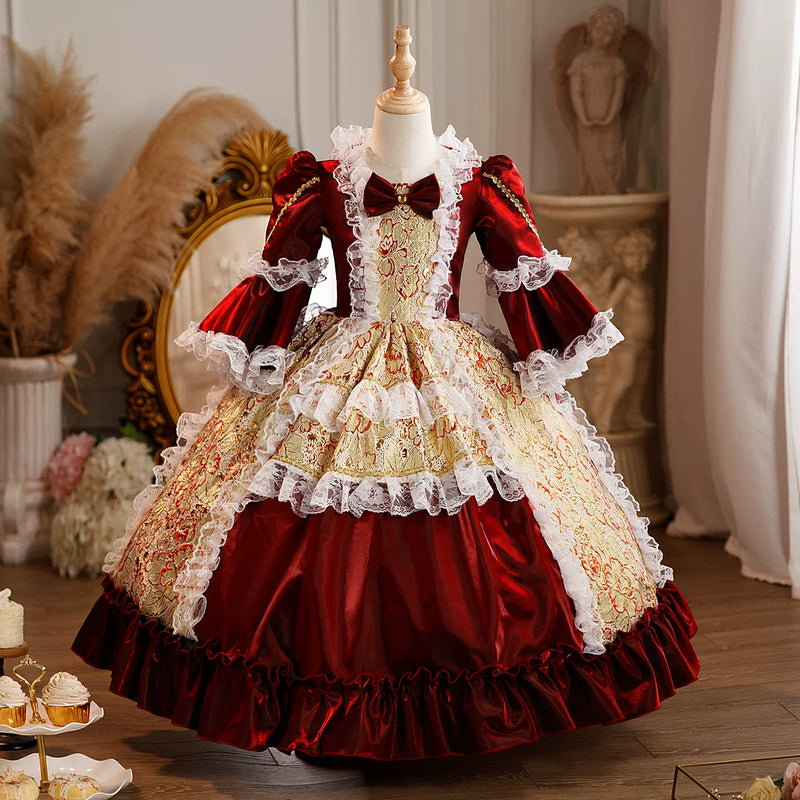 traditional christmas dresses Girls Pageant Girls Halloween Dresses Girls Dresses Toddler Christmas Dress Baby US WOMEN SIZE:9 chocolate-black-bridesmaids Both the sleeves and