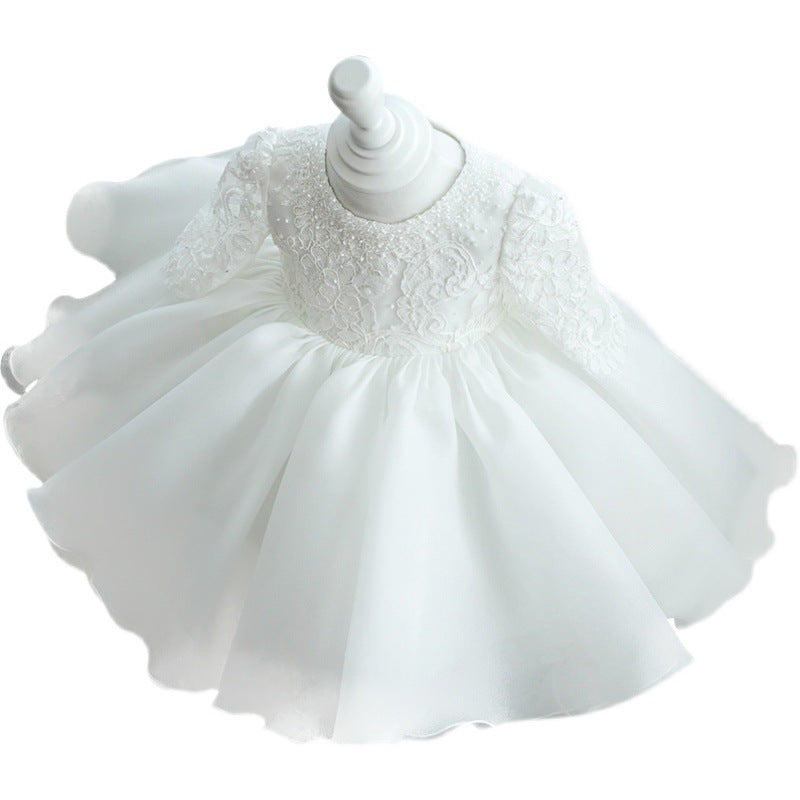 Baby Girl  Beauty Pageant Dress Toddler Birthday Christening Princess Dress