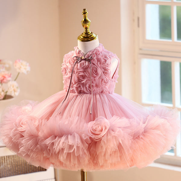 Girls Pageant Dress Flower Girl Wedding Dress Children's Birthday Princess Dress