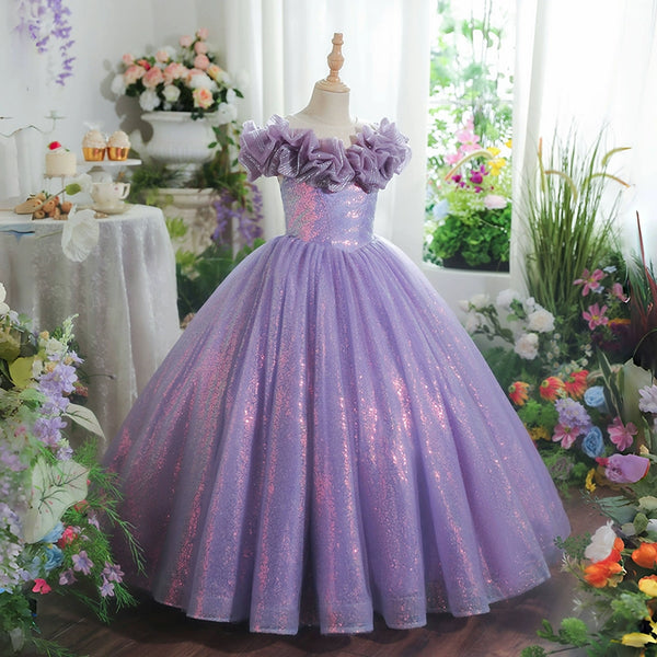 Children's Beauty Pageant Dresses Girls Birthday Princess Dresses Flower Girl Wedding Dresses