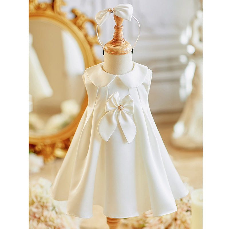 Cute White Baby Girl Christening Dress Toddler Birthday Princess Dress Cute White Baby Girl Christening Dress Toddler Birthday Princess Dress