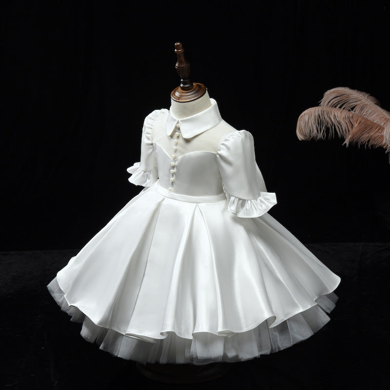 Cute Flower Girl Wedding Dress Girl Birthday Party Princess Dress