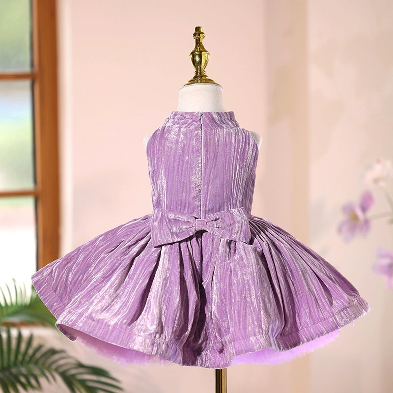 Purple Girls Birthday Dress Girls First Communion Dress