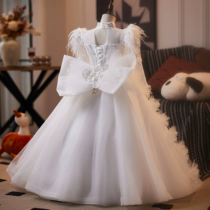 Girls Birthday Princess Dress Flower Girl Wedding Dress