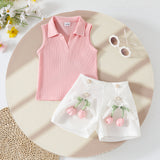 Girls Vacation Beach Outfit Girls Resort Outfit Two-piece Set