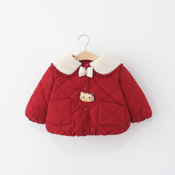 Girls Winter Cute Cartoon Cotton Coat