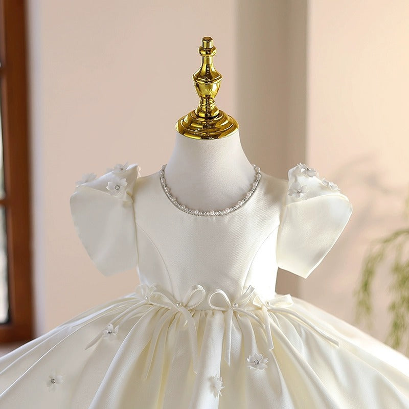 Children's Communion Dress Girl White Birthday Princess Dress Girl Party Dress