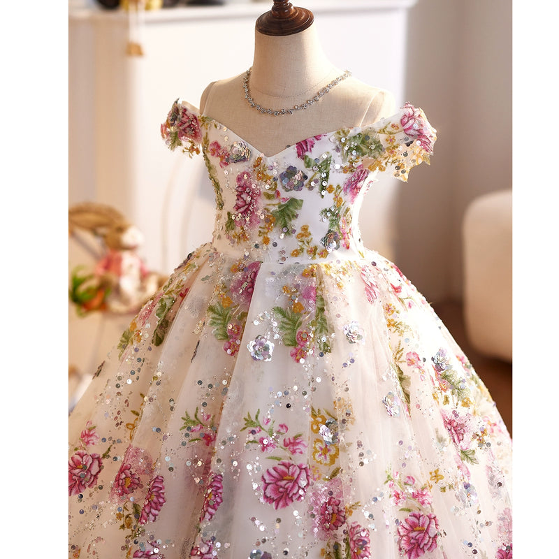 Girls Party Dresses Children's Prom Dresses Flower Girl Wedding Dresses
