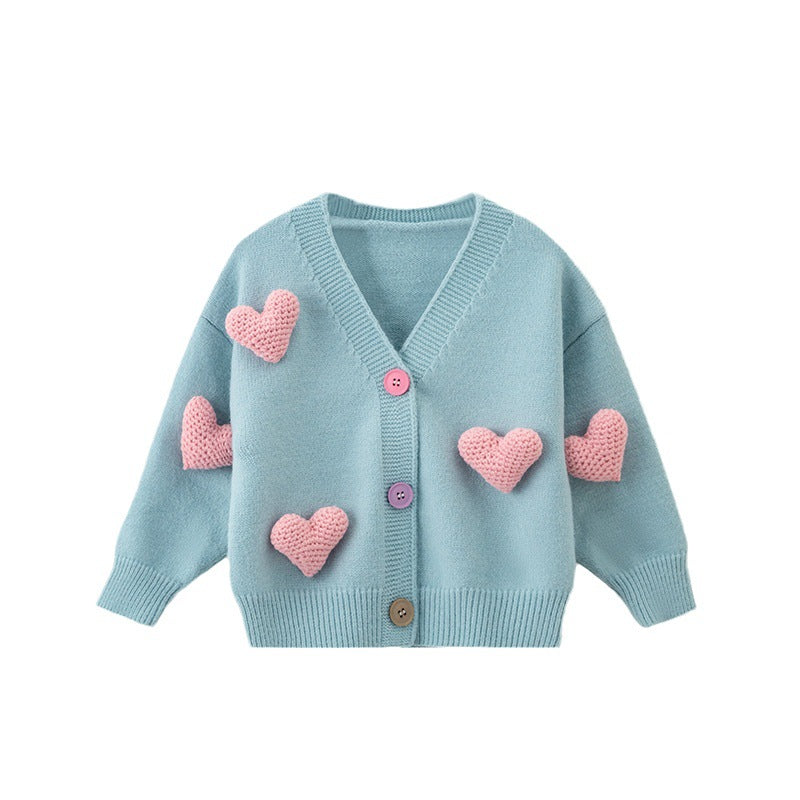 Cute Baby Girl Winter Cardigan