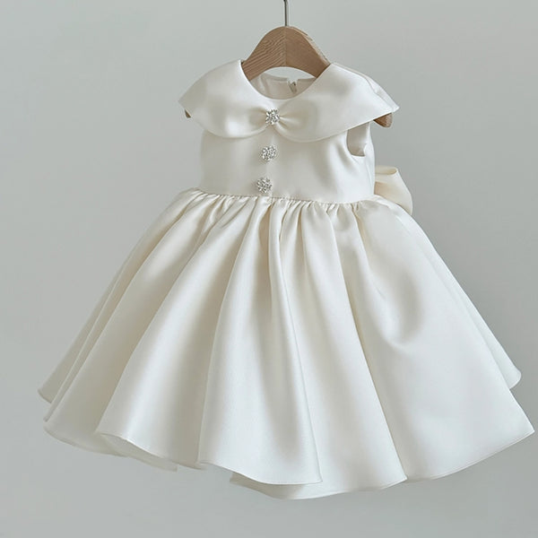 Baby Girl Communion Dress Girl Birthday Princess Dress Flower Girl Puff Dress