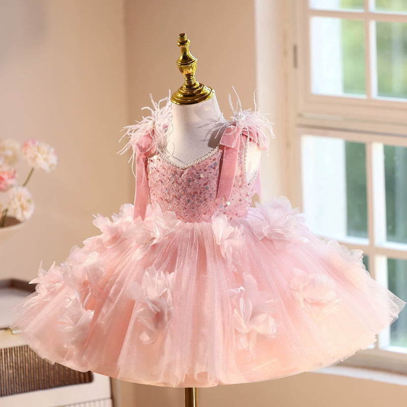 pink princess dress Engracia Sequin Maxi Pretty in Pink Princess Girl's