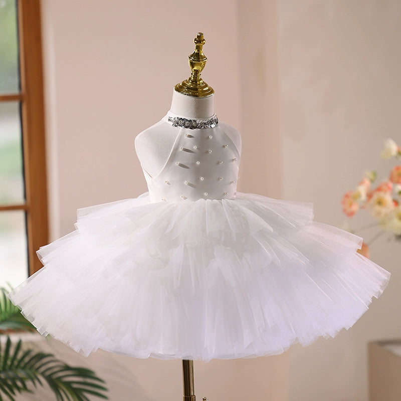 Flower Girl Wedding Dress Girl Birthday Puff Princess Dress