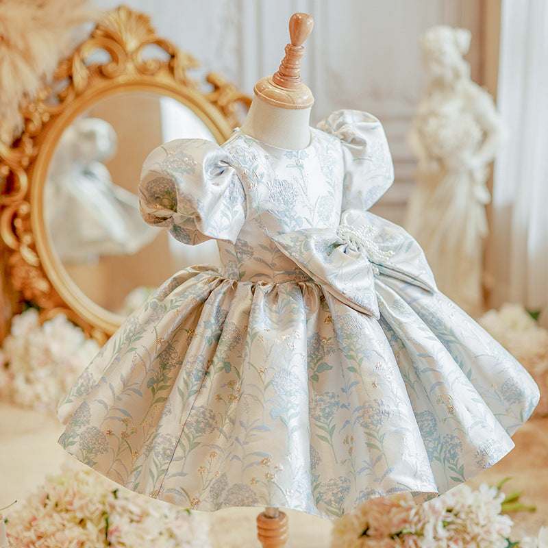 Baby Girl Bow Birthday Dress Princess Dress Baby Girl Bow Birthday Dress Princess Dress