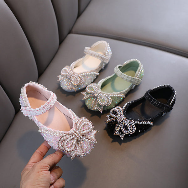 Girls  Summer Bow-knot Beauty Pageant Princess Shoes