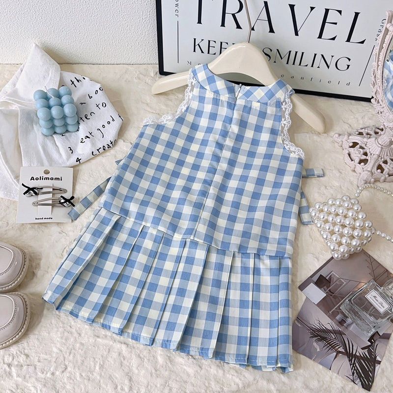 summer dress for tweens Girls Plaid School Dress Girls Back to School Dress