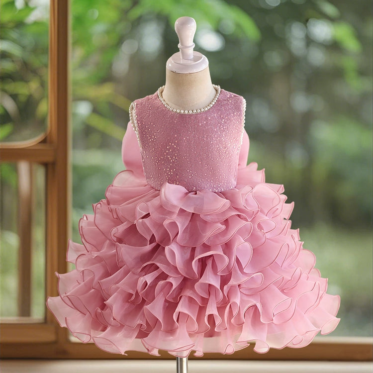 Girls Birthday Dress Flower Girl Wedding Puff Princess Dress