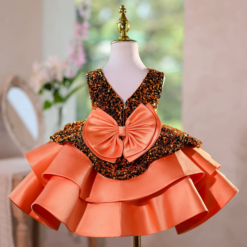 Baby Birthday Dress Children's Sequin Princess Dress Girls Christmas Dress
