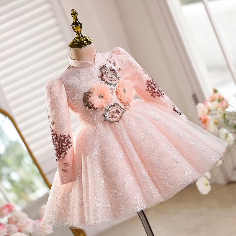 Flower Girl Wedding Dress Baby Communion Dress Children's Birthday Princess Dress