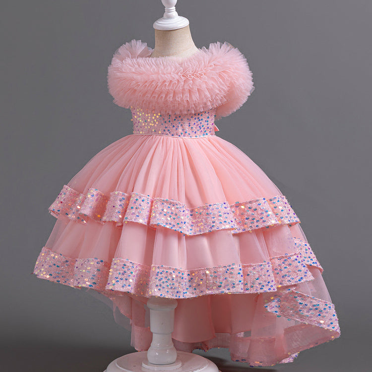 Girls Birthday Ball Princess Dress Flower Girl Wedding Puffy Dress