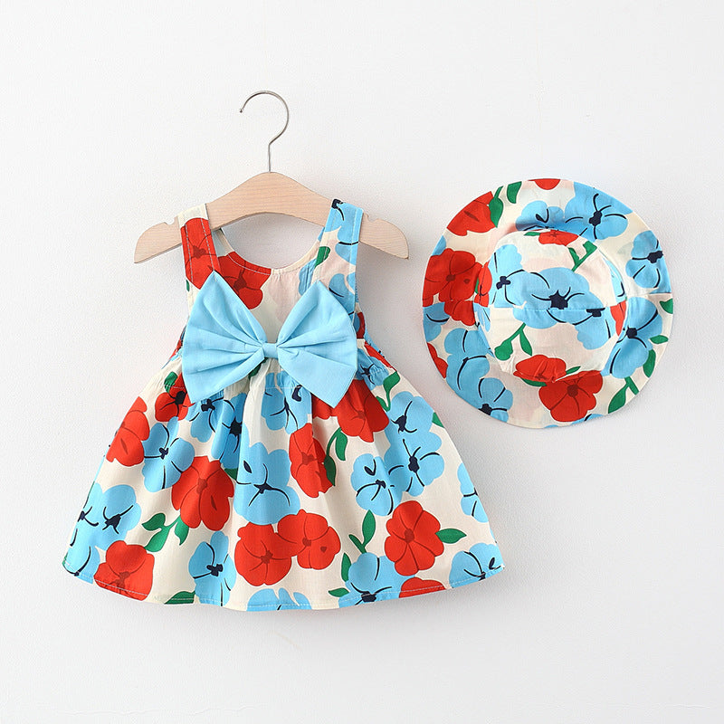 Baby Dress Sweet Baby Girl Big Bow Suspender Dress