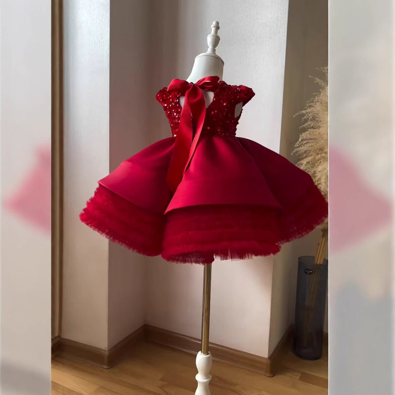 Children's Christmas Dress Girls Birthday Princess Dress Flower Girl Dress